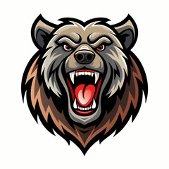 silhouette, teeth, dog, nature, grizzly