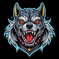 head, animal, vector, wolf, tattoo, tiger, lion, wild, illustration, dog, cartoon