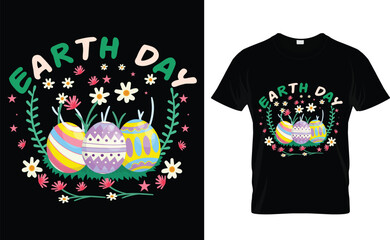 Earth Day typography t-shirt design 