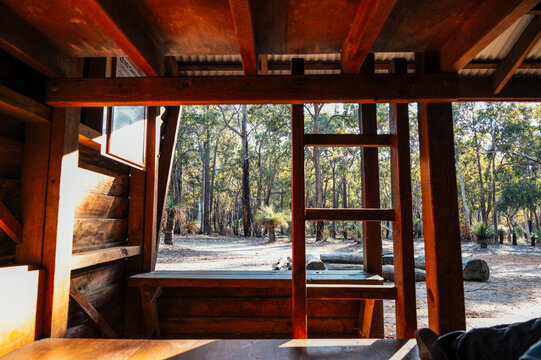 View from cabin bed 