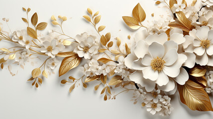  Blooming with elegance, this golden-leafed flower captivates with its mesmerizing D beauty.