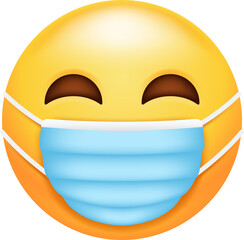 Face Wearing Surgical Mask Emoji Icon