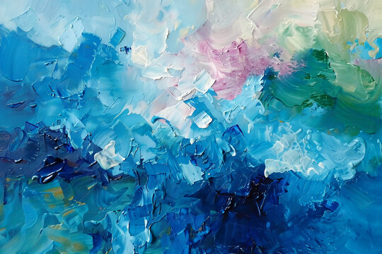 blue style ,Abstract Art,painting
