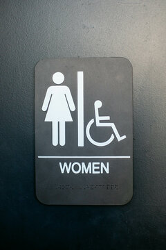Gendered Bathroom Sign for Women