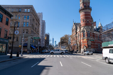Manhattan street in New York City