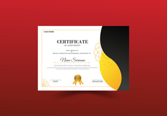Appreciation & Achievement Certificate Template Design.
