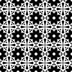 Abstract geometric black and white hipster fashion pillow pattern