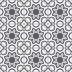 Elegant very beautiful gray and white seamless pattern. Ornamental style tribal ethnic background