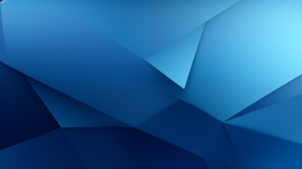 Blue Geometric Abstract Background with Polygons - obrazy, fototapety, plakaty