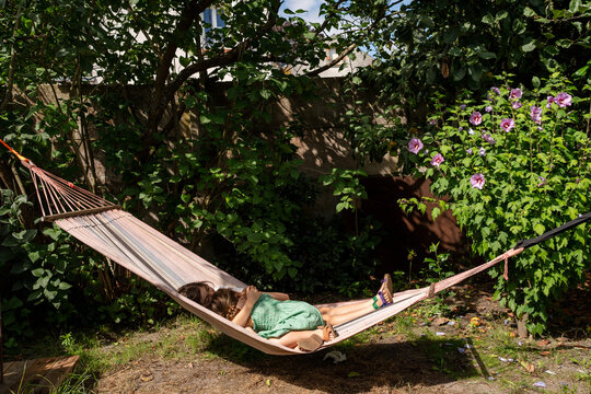 Sibling having a nap