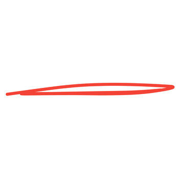 red brush stroke underline