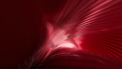 Abstract red background with layers of textile