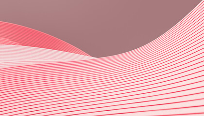 Abstract red background with layers of textile