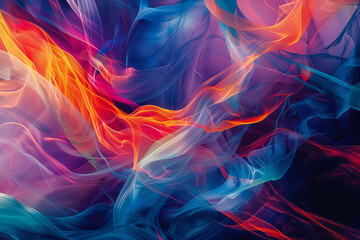 An abstract background that captures the spirit of China. The image features a blend of bold colors and dynamic shapes