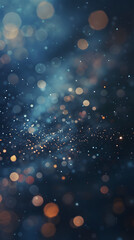 An image featuring a magical display of blue bokeh lights, creating a sense of mystery and enchantment