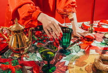 Christmas holidays dinner party