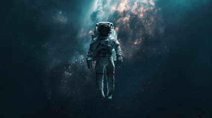 spaceship and space - astronaut in space