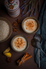 Arroz con leche. Postre español