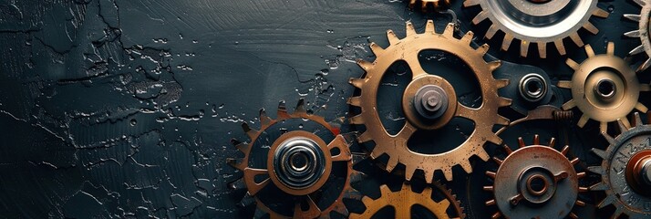 gears and cogs - obrazy, fototapety, plakaty