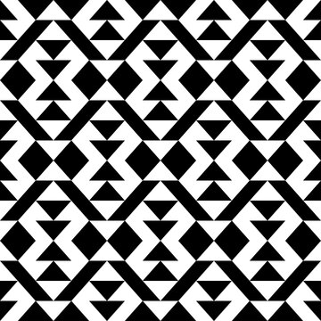 Diamonds, rhombuses, checks, tiles, triangles, arrows seamless pattern. Folk ornament. Ethnic ornate. Geometric image. Tribal wallpaper. Retro motif. Geometrical background. Ethnical textile print
