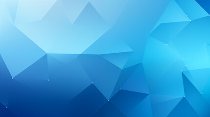 Cool Blue Geometric Polygonal Background with Shining Elements - obrazy, fototapety, plakaty