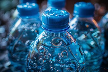 Water plastic bottle no label, generated with ai