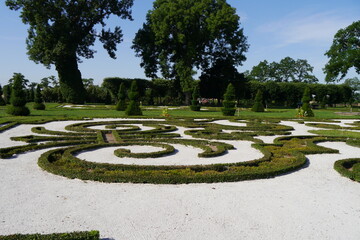 Barockgarten am Schloss Hundisburg bei Haldensleben in Sachsen-Anhalt