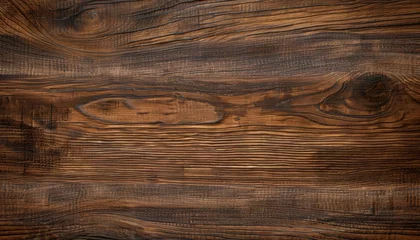 Foto auf Acrylglas Antireflex Dark brown wood texture background,  dark oak wooden surface with grain for floor or wall decoration, generated with AI © sch_ai