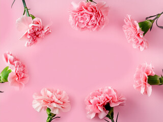 Fototapeta premium 母の日 カーネーション コピースペース