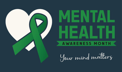 May Mental Health Awareness Month: An Annual Campaign in the United States Promoting Mental Well-being, Advocacy, and Prevention - obrazy, fototapety, plakaty