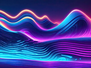 Large-scale Neon Wave Background