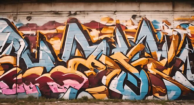 graffiti on a wall