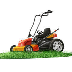 Fototapeta premium PNG Lawn mower