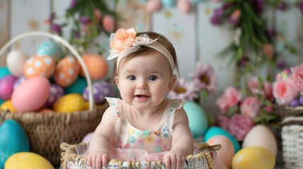 girl in a green field