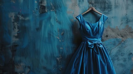 elegant blue dress