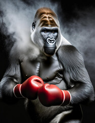 gorille boxeur - 771072759
