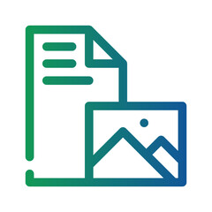 document gradient icon