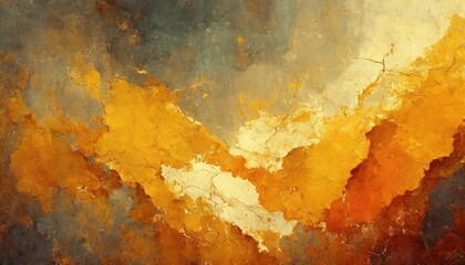 Grunge  yellow and orange background with texture.