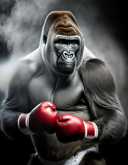 gorille boxeur - 771075931