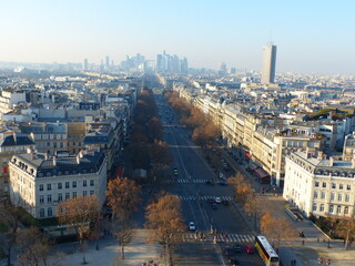 Vue Paris Champs Elysées