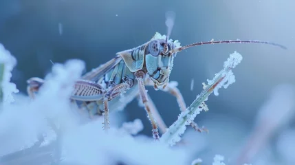 Foto op Aluminium Insects and small creatures flee migrating to cooler regions as their habitats become increasingly inhospitable due to melting glacial ice. © Justlight