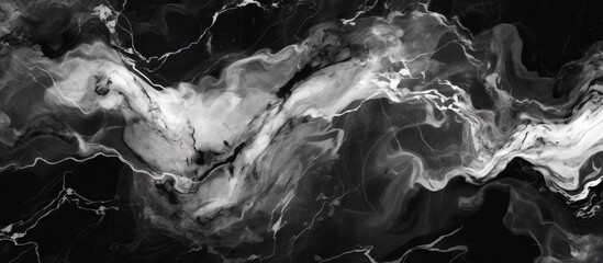 A monochrome photography of a marble texture, capturing the contrast between waterlike veins and solid rock surface, creating a jawdropping visual event in the darkness