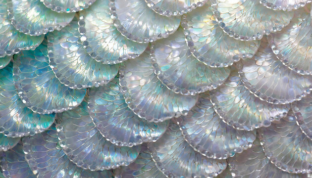 Beautiful seamless texture: mother of pearl shells.