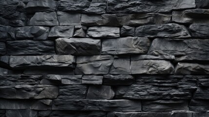 Black stone wall background