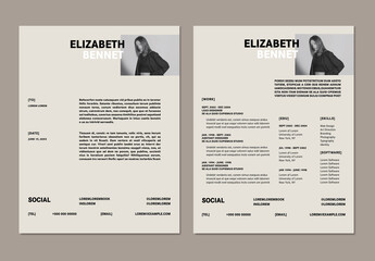Modern Resume and Cover with Photo