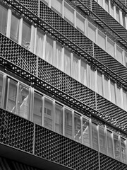 Modern apartment building in central Valencia, Spain