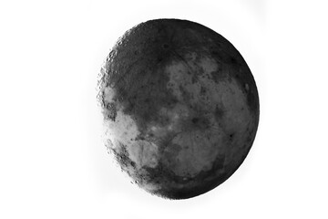 The moon is 18 days old and is in the waning gibbous phase of its lunar cycle. It is 90% illuminated