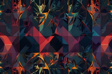 Vector abstract graphic design Banner Pattern background template. Generative AI