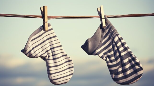 pair of smelly dirty socks hanging on a drying line, retro style, 80s, no text, no inscriptions, no advertising --ar 16:9 --quality 0.5 --stylize 0 --v 5.2 Job ID: bacf117b-dd66-436c-9bdf-c2e6a0d772d3