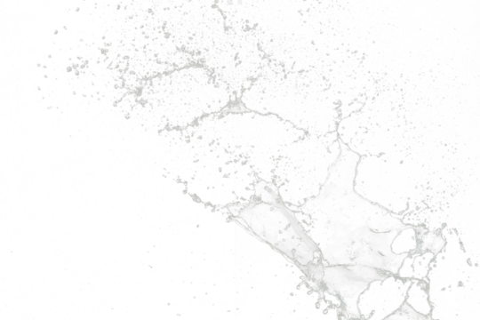 Shape form throw of Water splashes into drop water attack fluttering in air and stop motion freeze shot. Splash Water for explosion texture graphic resource elements, black background isolated